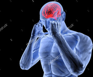 Individual having a headache